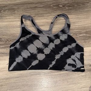 Black and Grey PINK Racerback Sports Bra
